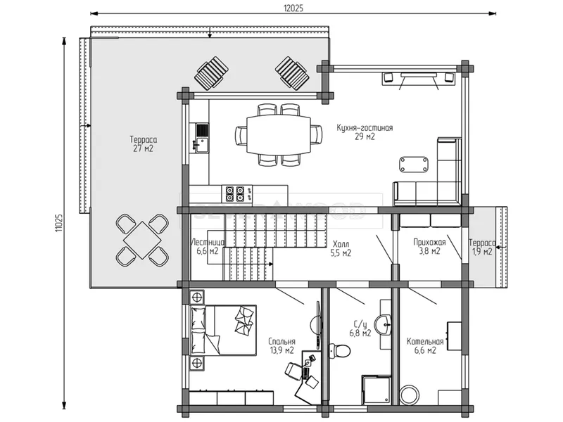Планировка первого этажа