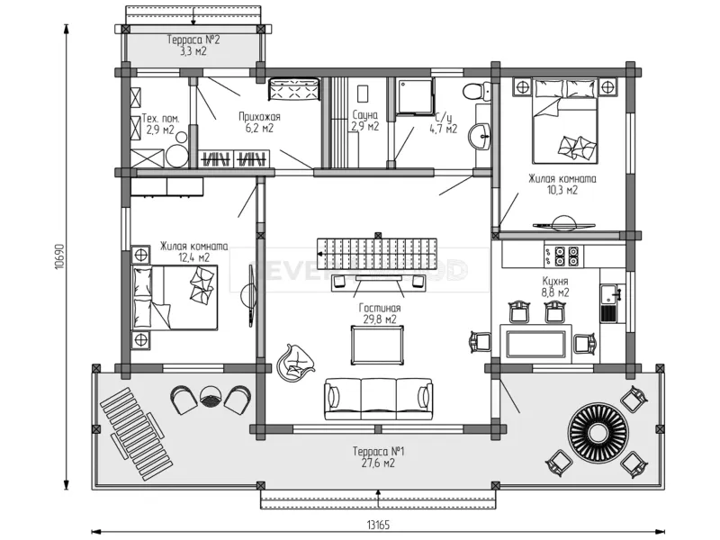 Планировка первого этажа